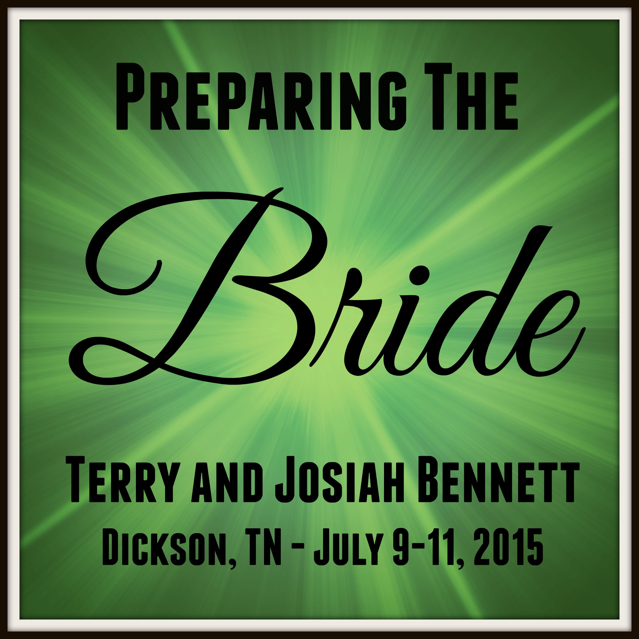 Prepareing the Bride